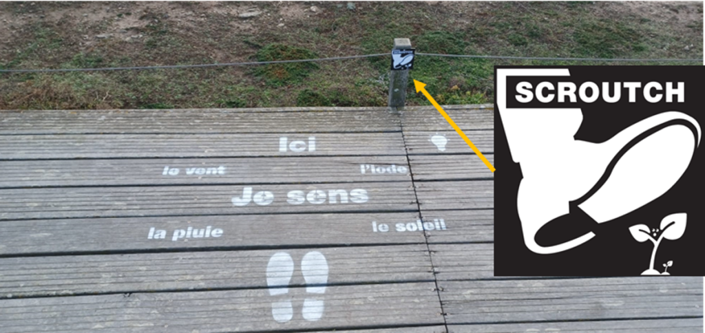 nudge pochoir réserve naturelle écriteau scroutch