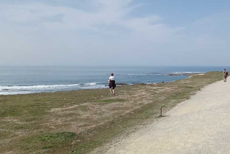 promeneuse en dehors sentier autorisé